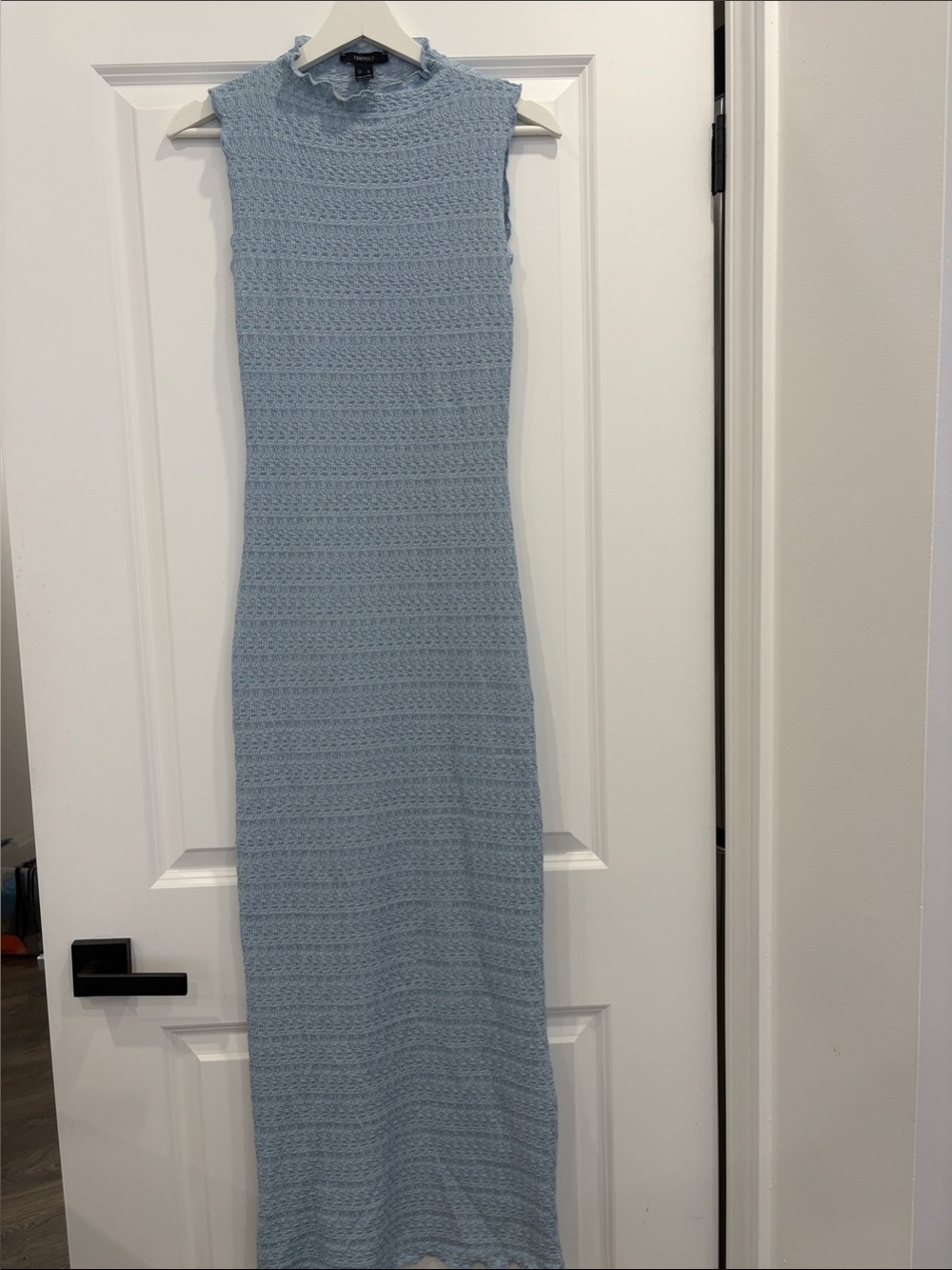Forever 21 Powder Blue Sleeveless Knit Maxi Dress